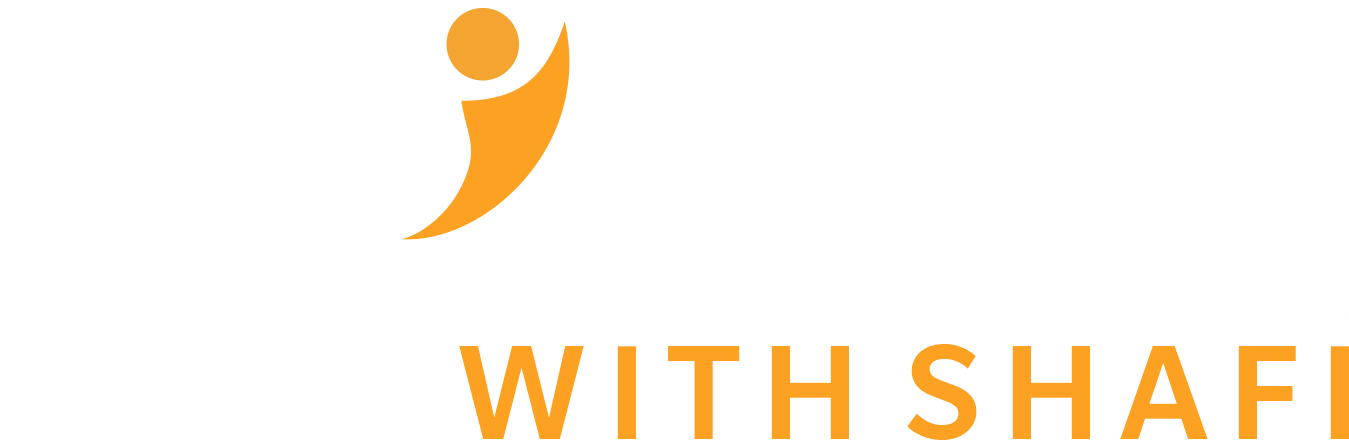 upskill logo white & yellow